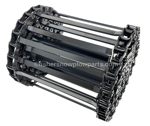 The 94898 Conveyor Chain Factory Genuine Replacement Part is an essential component for maintaining optimal performance in Fisher, Western, Blizzard and SnowEx snow spreaders. Specially designed for models including the Western Ice Breaker, Striker, and Tornado, as well as the Fisher Tempest and Western Marauder hopper spreaders, this genuine replacement chain ensures reliable operation during the most demanding winter conditions.