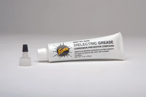 FISHER SNOWPLOWS GENUINE DIELECTRIC GREASE - 2 OZ TUBE DIELECTRIC GREASE Fisher Engineering recommends all plow owners use dielectric grease on a regular basis to protect all electrical connections. Specially formulated to protect your connections in severe winter conditions.

