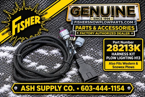 Enhance your snowplowing efficiency with the 28213K Harness Kit for Fisher, Western, and SnowEx snowplows. This genuine replacement part is crucial for optimal lighting performance, specifically engineered for single bulb Intensifire light systems.

Built for superior reliability, this harness kit simplifies the installation process while ensuring you maintain a well-lit path during harsh winter weather. All necessary components are included for easy connection to your plow lights.

Compatible with single bulb Intensifire light systems
Includes all essential components for installation
Durable construction for heavy-duty winter use
Works seamlessly with H13 bulbs

Upgrade your snowplow lighting today with the dependable 28213K Harness Kit and guarantee your safety in winter conditions.