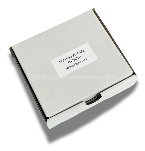 The 29070-1 Module is a premium replacement part designed specifically for Fisher, Western, and SnowEx snowplows, ensuring your winter equipment operates at peak performance. Crafted with genuine components, this three-port module is essential for maintaining the integrity of your plow’s electrical system, whether you are using Daytime Running Lights (DRL) or non-DRL configurations.