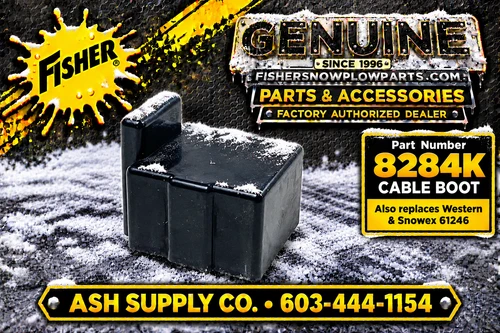 The 8284K Cable Boot is a must-have for Fisher, Western, and SnowEx snowplows, engineered for peak performance even in the harshest winter conditions.

Crafted from durable materials, this genuine replacement part offers exceptional protection for your snowplow's electrical connections, ensuring reliability during heavy use.

Precision fit for optimal moisture and ice protection
Minimizes wear and tear on wiring, extending the lifespan of your system
Easy installation for seamless maintenance
Ideal for professionals and DIY enthusiasts alike

Invest in the 8284K Cable Boot today, and keep your snowplow running smoothly through any winter challenge.