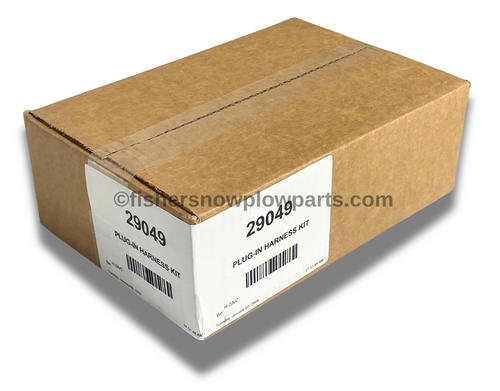 The 29049 - Fisher - Western - SnowEx Snowplows Factory Genuine Replacement Part - Plug-In Harness Kit H13 is a key component for enhancing the functionality of your snowplow system. Designed specifically for Fisher, Western, and SnowEx snowplows, this high-quality replacement part ensures a seamless connection between your vehicle and snowplow lights, making winter maintenance tasks more efficient and reliable.

This comprehensive kit includes all the essential components needed for a successful installation. The 28986 - H13 Plug-In Harness is a durable piece that guarantees a secure and efficient link, while the 26357 - 11 Pin Vehicle Lighting Harness offers compatibility across a variety of models, providing versatility for different vehicles. Along with these main components, the kit comes equipped with necessary splices, heat shrink tubing, and reclosable fasteners, allowing for a straightforward and tidy installation process.