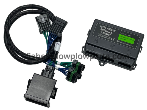 29760-2  - FISHER - WESTERN - SNOWEX  SNOWPLOWS GENUINE REPLACEMENT PARTSOFT START ISOLATION LIGHT MODULE GREEN LABEL MODULE AND ADAPTER HARNESS REPLACES BLUE LABEL MODULES

INCLUDES 29070-1 & 76272