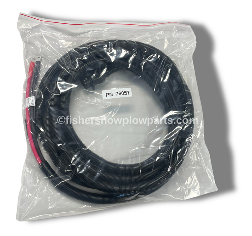 The 76057 FISHER WESTERN SNOWEX FLEETFLEX SPREADERS VEHICLE CABLE ASSEMBLY is an essential genuine replacement part designed to enhance the performance and reliability of your snow management equipment. Crafted to fit a variety of FLEETFLEX spreaders, including the TEMPEST, TEMPEST POLY, STEELCASTER, POLYCASTER, AS WELL AS the WESTERN MARAUDER, MARAUDER POLY, TORNADO, and STRIKER, along with SNOWEX RENEGADE STAINLESS STEEL and RENEGADE POLY models, this cable assembly ensures seamless operation during harsh winter conditions.
