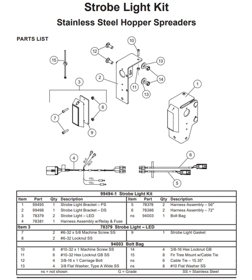 78381 - ITEM # 4 IN ILLUSTRATION IN 99494-1 STROBE LIGHT KIT