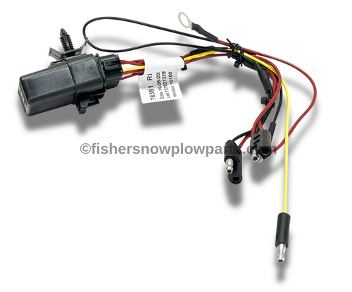 The 78381 Fisher - Western - SnowEx Spreaders Factory Genuine Replacement Harness Assembly is an essential accessory designed to enhance the functionality of your work lights and strobe light kits. Specifically engineered for use with lighting units 99505-2, 99732-2, and the strobe light kit 99494, this harness assembly guarantees seamless compatibility and reliable operation.