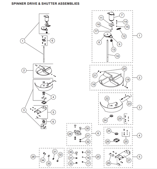 96504 - FISHER STEEL-CASTER & WESTERN STRIKER SPREADERS GENUINE REPLACEMENT PART -BEARING KIT, CHUTE SHUTTER
 STEEL-CASTER & WESTERN STRIKER CHUTES ONLY