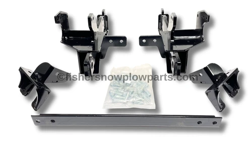 The 77102 Fisher Snowplows Genuine Vehicle Mount Kit is engineered specifically for the 2017 to current year Ford Super Duty series, including F250, F350, F450, F550, and F600 models. This robust mount kit provides the essential foundation for attaching your Fisher snowplow, ensuring a secure and reliable connection. Designed with precision and attention to detail, this mounting kit guarantees compatibility and optimal performance with your vehicle.