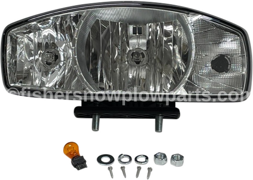 38801 -  FISHER INTENSIFIRE- WESTERN NIGHTHAWK - SNOWEX  STORMSEEKER GENUINE REPLACEMENT PART -DUAL HALOGEN HEADLIGHT SERVICE KIT H9/H11 DRIVERS SIDE KIT H9/H11 DRIVERS SIDE.

INCLUDES: 38812, 38811, 38809, 38804, 38808

COMPATIBLE WITH THESE COMPONENTS SOLD SEPARATELY:

38802 PASSENGER SIDE COMPLETE HEADLAMP KIT

38807 SNOWPLOW LIGHTING HARNESS