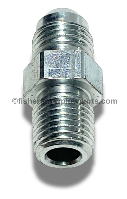 56684 FISHER SNOWPLOW GENUINE REPLACEMENT PART - CONNECTOR MALE, -6 M JIC / 1/4 M NPTF - SAE 070102 FITS 20116K & 20117K RAM ASSEMBLIES 1/4"