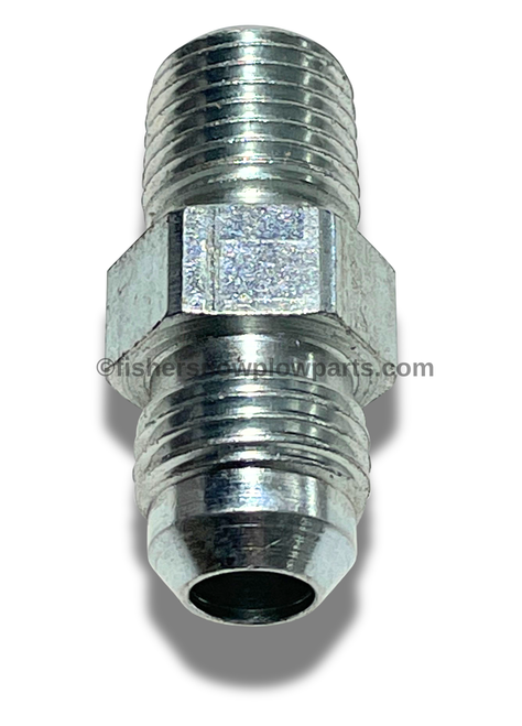 56684 FISHER SNOWPLOW GENUINE REPLACEMENT PART - CONNECTOR MALE, -6 M JIC / 1/4 M NPTF - SAE 070102 FITS 20116K & 20117K RAM ASSEMBLIES 1/4"