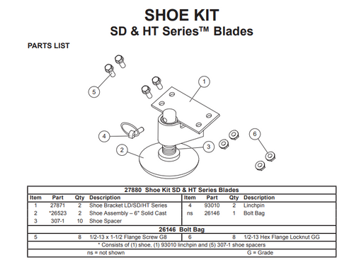 27871 - ITEM #1 IN ILLUSTRATION. FOUND IN KIT 27880