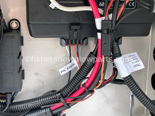 69939 - FISHER TEMPEST, TEMPEST POLY,  STEELCASTER - WESTERN MARAUDER, MARAUDER POLY, STRIKER - SNOWEX RENEGADE, RENEGADE POLY SPREADERS GENUINE REPLACEMENT PART - 10 PIN W/SWITCH CONNECTOR Harness Assembly