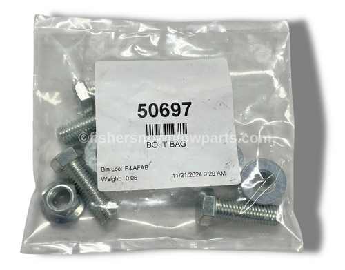 The 50697 Fisher Western Snow Plows Genuine Replacement Part is an essential bolt bag designed specifically for the 52506, 50700, and 43088 shoe kits, ensuring your snow plow operates at peak performance throughout the harsh winter months. Manufactured with precision to meet the high standards of Fisher and Western, this bolt bag is a necessity for anyone committed to maintaining their snow plowing equipment.