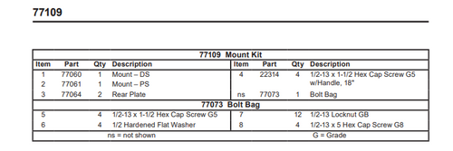 77064 - ITEM #3 IN ILLUSTRATION -  FISHER SNOW PLOWS GENUINE REPLACEMENT PART - REAR PLATE FITS GM 2020 - CURRENT 2500 & 3500 FOUND IN FISHER MOUNT KIT 77109