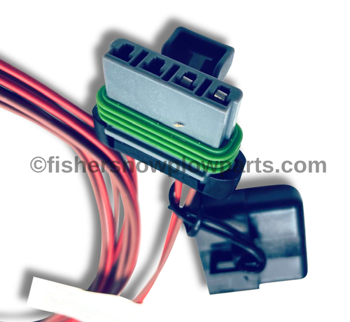 78199 - FISHER WESTERN ORIGINAL POLYCASTER & TORNADO GENUINE REPLACEMENT PART - CHMSL/LIC. PLATE KIT POLY HOPPER II NON FLEET FLEX WIRING