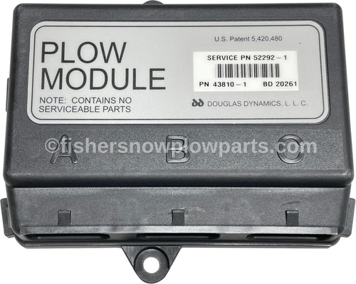 52292-2 - FISHER SNOWPLOWS GENUINE REPLACEMENT PART - FISHER 7 1/2' EZ V, TRAILBLAZER UTV. WESTERN ENFORCER & IMPACT PLOWS - SNOWEX UTV V PLOW - PLOW MODULE NO RETURNS ON ELECTRICAL COMPONENTS. SNOWEX HDV SNOWPLOWS