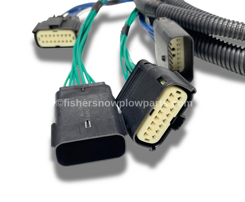 Enhance your snow plowing efficiency with the Fisher Snowplows Genuine Replacement Part: the Plug-In Harness, 16 Pin LED, specifically designed for 2017-2019 Ford Super Duty models (F250, F350, F450, and F550). This high-quality replacement component ensures seamless connectivity and reliable performance in harsh winter conditions, making it an essential addition for any serious snow removal operation.