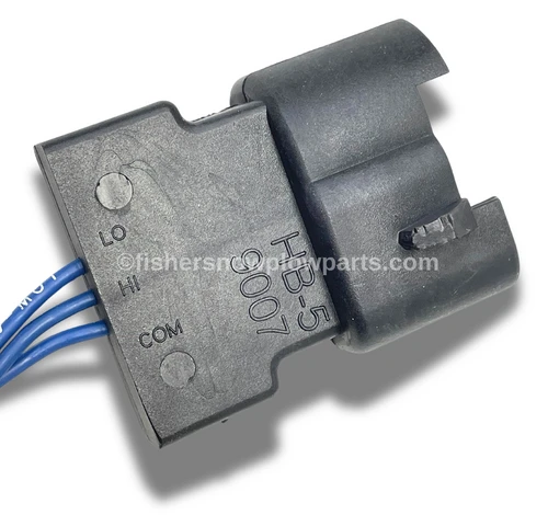 The 29050 Plug-In Harness Kit is an essential genuine replacement component for Fisher, Western, and SnowEx snowplows, specifically designed for models utilizing HB5 or HB1 configurations. Engineered with durability and reliability in mind, this harness kit ensures seamless connectivity and efficient performance during snow removal operations, allowing for smooth and effective plowing.