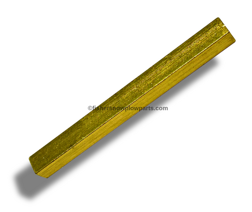 The 95076 - Fisher - Western - SnowEx - Blizzard Spreaders Factory Genuine Replacement Part is an essential component for maintaining the performance and reliability of various snow spreader models, including Fisher Procaster, Steelcaster, Polycaster, Tempest, and many others. Crafted from high-quality brass, this key features a compact size of 2.75 inches and a precise 1/4 x 1/4 square design, ensuring a durable and effective fit for your equipment.