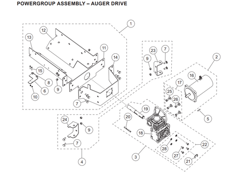 ITEM #21 FISHER TEMPEST - WESTERN MARAUDER - SNOWEX RENEGADE AUGER DRIVE SYSTEM