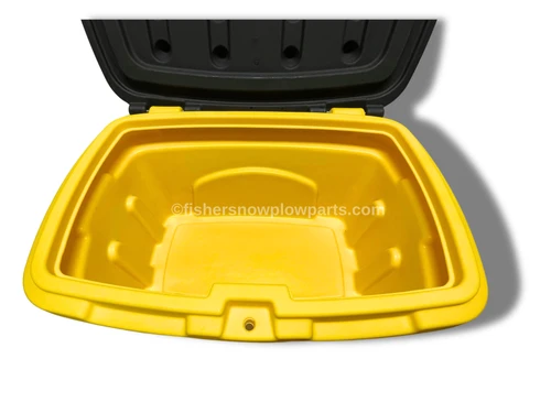 The FISHER All-Weather High-Density Polyethylene Storage Box, HD, 3 CU FT (Model 74061) is the ultimate solution for all your storage needs, designed to withstand the harshest conditions while maintaining superior functionality. This durable storage container measures an ample 33" x 22.75" x 17.4", making it ideal for a variety of applications, from winter rock salt storage to PPE and oil dry for maintenance centers, and even bulk item storage in manufacturing facilities.