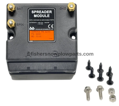 Elevate your snow and ice management with the 52355 - Fisher TrailCommander 250 & 600 Module, the essential replacement part for maximum spreader performance.

This genuine 12V module is expertly engineered for the Fisher, Western, and SnowEx drop spreader models, ensuring precise compatibility and unbeatable reliability for all your winter needs.

Designed for Fisher TrailCommander 250 and 600 models
Compatible with Western Drop 250 and 600 models
Works with SnowEx Drop Pro 250 and 600 spreaders
High-quality materials for durability in harsh conditions
User-friendly installation for both professionals and homeowners

Invest in the 52355 module today and experience professional-grade reliability that keeps your outdoor areas safe and accessible all winter long!
