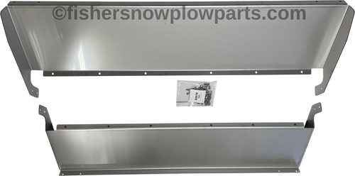 93970 - FISHER TEMPEST - WESTERN MARAUDER - SNOWEX RENEGADE SPREADER GENUINE ACCESSORY - SPILL GUARD KIT - 50" 

SPILL GUARDS
Available in 50″ and 70″ widths to cover the full range of TEMPEST™ hopper spreaders, the Spill Guard Kit provides the loader with an improved line of sight to the hopper edges, while preventing material from overflowing into the bed of the truck from off-center loading.

* Spill Guards are not compatible with 6” Side Extensions.