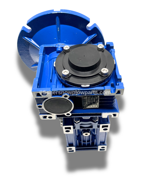 31549 - FISHER TEMPEST, TEMPEST POLY - STEELCASTER - FLEETFLEX POLYCASTER - WESTERN MARAUDER, MARAUDER POLY, FLEETFLEX TORNADO, STRIKER - SNOWEX RENEGADE, RENEGADE POLY SPREADER GENUINE REPLACEMENT PART - GEAR BOX ASSEMBLY 31549 - FISHER TEMPEST, TEMPEST POLY - STEELCASTER - FLEETFLEX POLYCASTER - WESTERN MARAUDER, MARAUDER POLY, FLEETFLEX TORNADO, STRIKER - SNOWEX RENEGADE, RENEGADE POLY SPREADER GENUINE REPLACEMENT PART - GEAR BOX ASSEMBLY