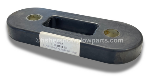 The 27351 Fisher Homesteader - Western Suburbanite Snowplows Factory Genuine Replacement Part - Elastomeric Trip Spring is an essential component designed for dependable winter performance. Crafted with durability in mind, this high-quality trip spring acts as a crucial safety feature, allowing your snowplow to absorb impacts from uneven terrain and obstacles. Its elastomeric composition ensures flexibility and strength, ultimately extending the lifespan of your snowplow while providing reliable operation, even in the harshest winter conditions.