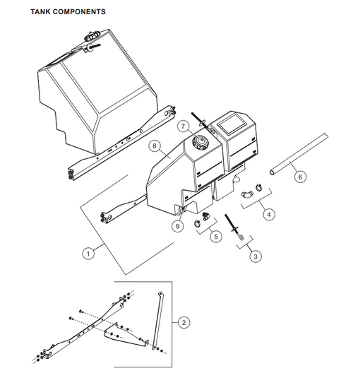 76430 - FISHER - WESTERN - SNOWEX SPREADERS GENUINE REPLACEMENT PART - PRE - WET TANK CAP