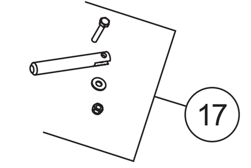 84602 - FISHER TRAILBLAZER - WESTERN IMPACT UTV - SNOWEX UTV SNOWPLOWS GENUINE REPLACEMENT PART - ATTACHMENT PIN KIT