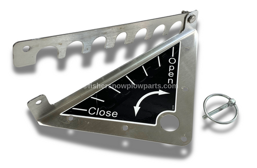 78098 - FISHER POLYCASTER - WESTERN TORNADO HOPPER SPREADERS GENUINE REPLACEMENT PART - FEEDGATE DETENT BRACKET 78098 - FISHER POLYCASTER - WESTERN TORNADO HOPPER SPREADERS GENUINE REPLACEMENT PART - FEEDGATE DETENT BRACKET