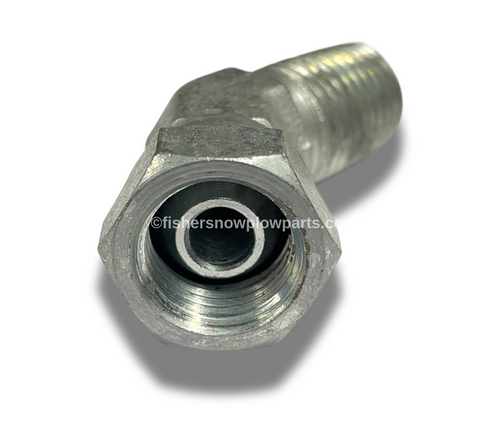 8127 - FISHER - WESTERN SNOWPLOWS FACTORY GENUINE REPLACEMENT PART - 45 DEGREE STREET SWIVEL - 1/4" PIPE FITTING