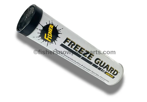 72901 - FISHER SNOWPLOWS & SPREADERS FACTORY GENUINE FREEZE GUARD LOW TEMP GREASE is engineered for peak performance in extreme conditions. Its unique formula safeguards critical moving parts on snow and ice control equipment, making it perfect for both arctic mining and winter maintenance.

Designed to maintain optimal viscosity in temperatures as low as -40°F and up to 300°F, this grease incorporates military-grade corrosion-prevention additives that protect your equipment while respecting the environment.

Withstands extreme temperatures from -40°F to 300°F
Ideal for bearings, hinges, and pivot bolts
Environmentally friendly with military-grade corrosion protection

Keep your snowplow and ice control equipment running smoothly and efficiently with our reliable low-temp grease.