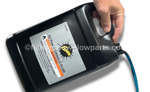 28532 - Fisher Snowplows Factory Genuine Replacement Part - BLUE High Performance Cold Weather Snowplow Oil is expertly formulated to meet the demanding needs of snowplow operations in extreme conditions. This 1-gallon container of EZ-Flow hydraulic fluid is designed specifically for use in temperatures as low as -40°F, making it the perfect choice for those facing harsh winter weather. 

Crafted to provide superior performance, this high-quality hydraulic fluid efficiently maintains optimal viscosity regardless of cold spells, ensuring your equipment runs smoothly and effectively. Pesky winter tasks become manageable as this specially engineered fluid reduces the electrical current draw from your truck battery during cold weather operations, enhancing your snow removal efficiency.