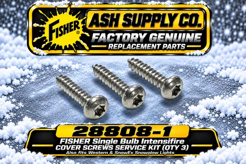 Enhance your snow plowing performance with the 28808-1 Cover Screws Service Kit. This factory genuine replacement part from Fisher, Western, Blizzard, and SnowEx ensures your snow plow is always ready for winter.

Meticulously engineered for durability and compatibility, this kit is the perfect choice for both professionals and DIY enthusiasts. Installation is a breeze, making it easy to maintain efficiency throughout the snow season.

Compatible with Fisher, Western, Blizzard, and SnowEx snow plow 28800 headlights
Simple installation for convenience
Ensures optimal performance and safety
High-quality materials for lasting durability

Invest in the 28808-1 Cover Screws Service Kit today and tackle winter challenges with confidence!