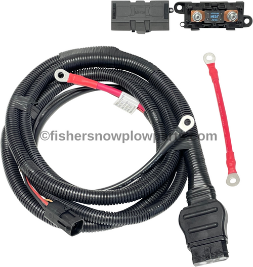 72527 - F ISHER SNOW PLOWS GENUINE REPLACEMENT PART - TRUCK SIDE FLEETFLEX BATTERY CABLE KIT 42014 SUPERCEDED TO 72527 INCLUDES 90730 200 AMP FUSE AND HOLDER