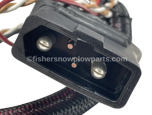 48808 - "FISHER POLYCASTER SPREADER GENUINE REPLACEMENT PART - NON FLEETFLEX ELECTRICAL SYSTEM SPREADER END BATTERY CABLE - 4 PIN