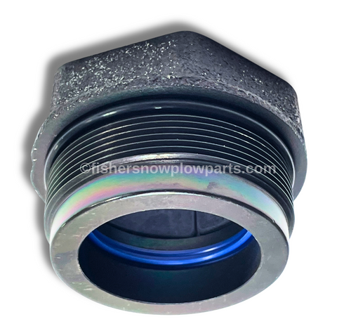 The 48985 -FISHER - WESTERN - SNOWEX SNOWPLOWS FACTORY GENUINE REPLACEMENT PART features a robust Low Friction Gland Nut with Seals Assembly, meticulously designed to enhance the performance and durability of your snowplow system. Measuring 1-1/2 inches, this essential component was formerly known as parts 56555 and 56556, ensuring compatibility across a range of applications. Specifically engineered for use with low friction pistons, it serves as an integral part of various snowplow kits including 56600K, 56603K, 44340, and 69670, optimizing the functionality of Western MVP 3 angle rams, MVP Plus lift and angle rams, as well as SnowEx HDV snowplow angle rams.