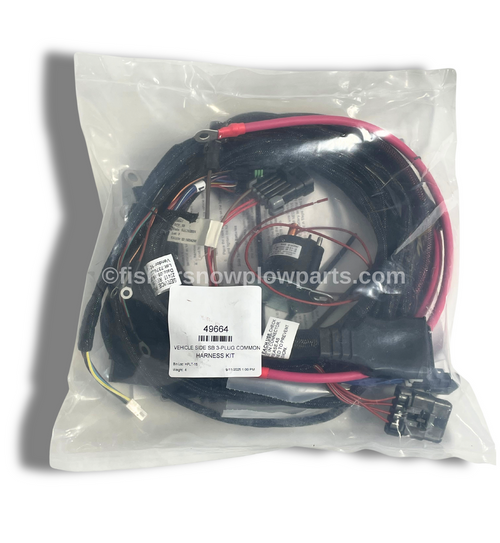 The 49664 - Fisher & Western Snowplows Factory Genuine Replacement Part is designed for those who demand reliability and performance in harsh winter conditions. This vehicle side straight blade 3-plug common electrical kit ensures seamless compatibility with both Fisher and Western straight 3 plug snowplows, making it an essential addition for snow removal professionals and enthusiasts alike.