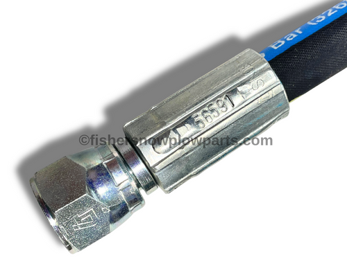 Enhance your snowplow's performance with the 56591 Fisher Snowplows Genuine Replacement Hydraulic Angle Hose. This durable 1/4" x 42" hose, equipped with FJIC ends, ensures a secure connection for optimal hydraulic function.

Engineered to withstand harsh winter conditions, this hose is essential for maintaining the efficiency of your plow system. Compatible with various Fisher and Western models, it is a reliable investment for any snow removal professional.

High-quality 1/4" x 42" hydraulic hose
Durable FJIC ends for secure connections
Compatible with Fisher HD, Extreme V, XV2, and Western MVP plows
Designed for heavy-duty performance in winter conditions
Minimizes leaks for smooth hydraulic operation

Keep your snowplow running strong this winter with the 56591 replacement hose.