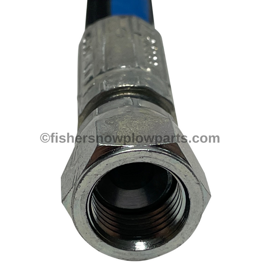 The 56592 - Fisher Snow Plows Factory Genuine Replacement Hose is the ultimate solution for maintaining your snow removal equipment. Designed for durability and reliability, this genuine part ensures your plow performs at its best, no matter the weather.

Compatible with Western models 56617 and 40569, this 1/4 inch x 16 inch hose with FJIC ends seamlessly integrates into your setup. Constructed from high-quality materials, it withstands extreme conditions, making it ideal for heavy-duty snow plowing.

Durable construction for extreme conditions
Easy installation for quick setup
Compatible with Western & Snowex models
Effective fluid transfer for improved efficiency
Genuine replacement part for peace of mind

Keep your snow plow in peak condition with the 56592 hose – your reliable partner in snow removal!