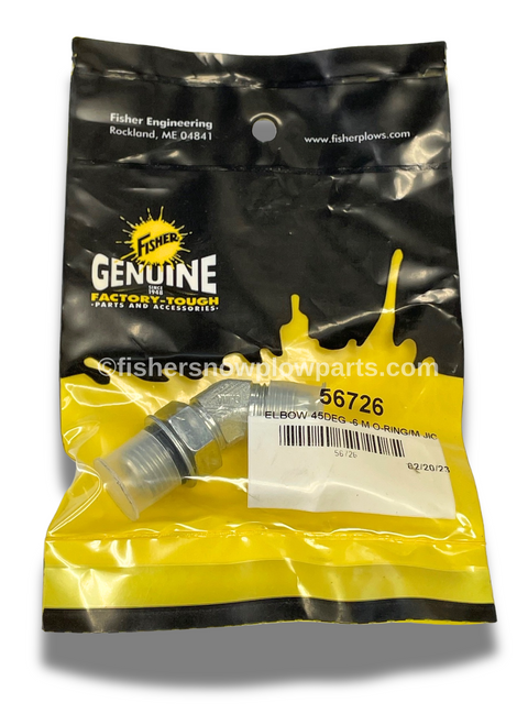 56726 - FISHER SNOW PLOWS GENUINE REPLACEMENT PART - ELBOW 45DEG -6 M O-RING/M 56726 - FISHER SNOW PLOWS GENUINE REPLACEMENT PART - ELBOW 45DEG -6 M O-RING/M