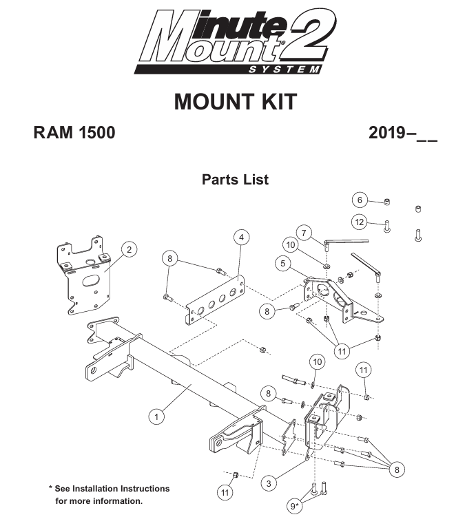 Shop 77108-2 for 2019+ Dodge Ram 1500 Snowplow Parts - Genuine