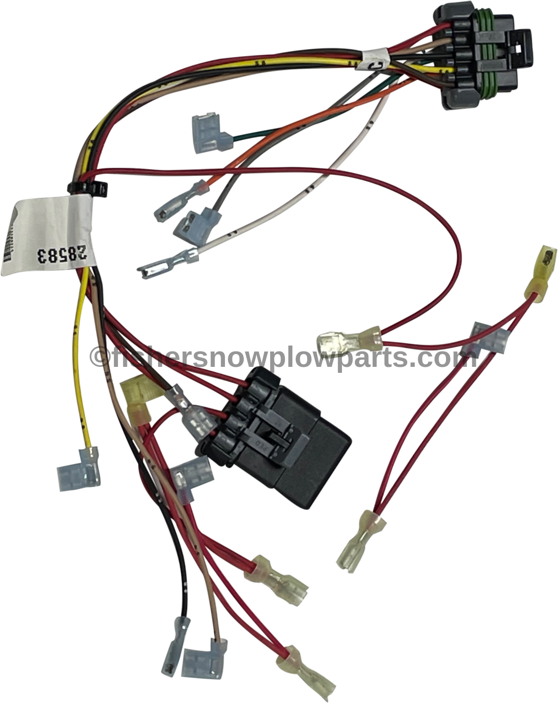 28583 "FISHER WESTERN HARNESS PLOW CONTROL 8 SOL FLEETFLEX, GENUINE