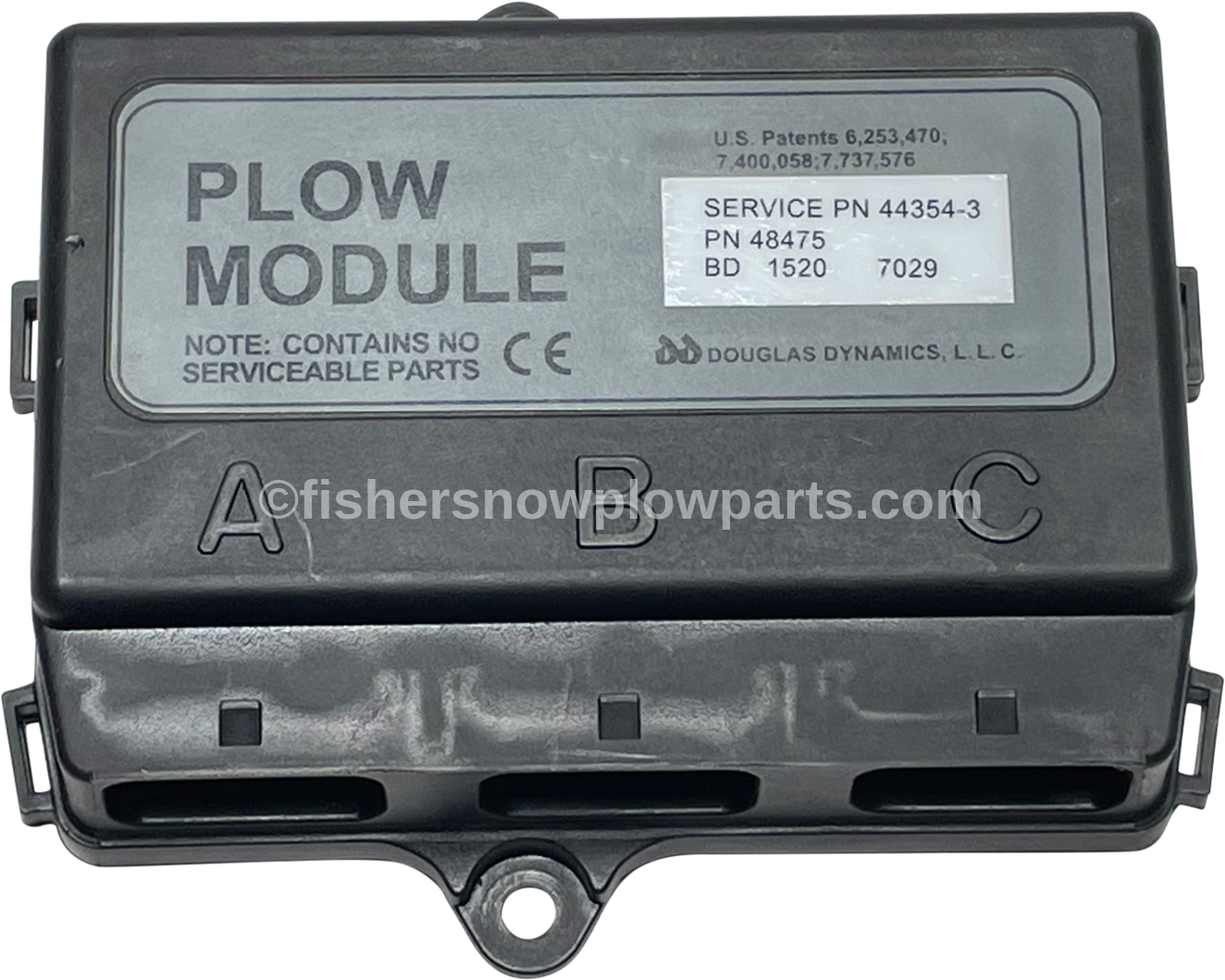 44354-3 - FISHER SNOWPLOWS GENUINE REPLACEMENT PART - EXTREME V, XV2, XLS  PLOW MODULE FLEETFLEX , NOTE: NO RETURNS ON ELECTRICAL