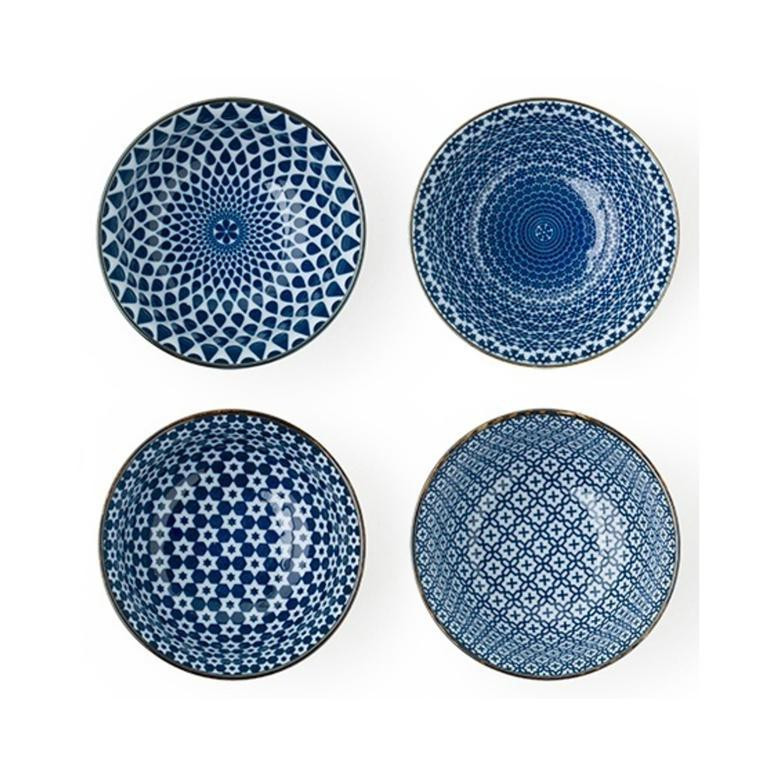 Blue & White 5" Bowl Set - Thumbnail 4