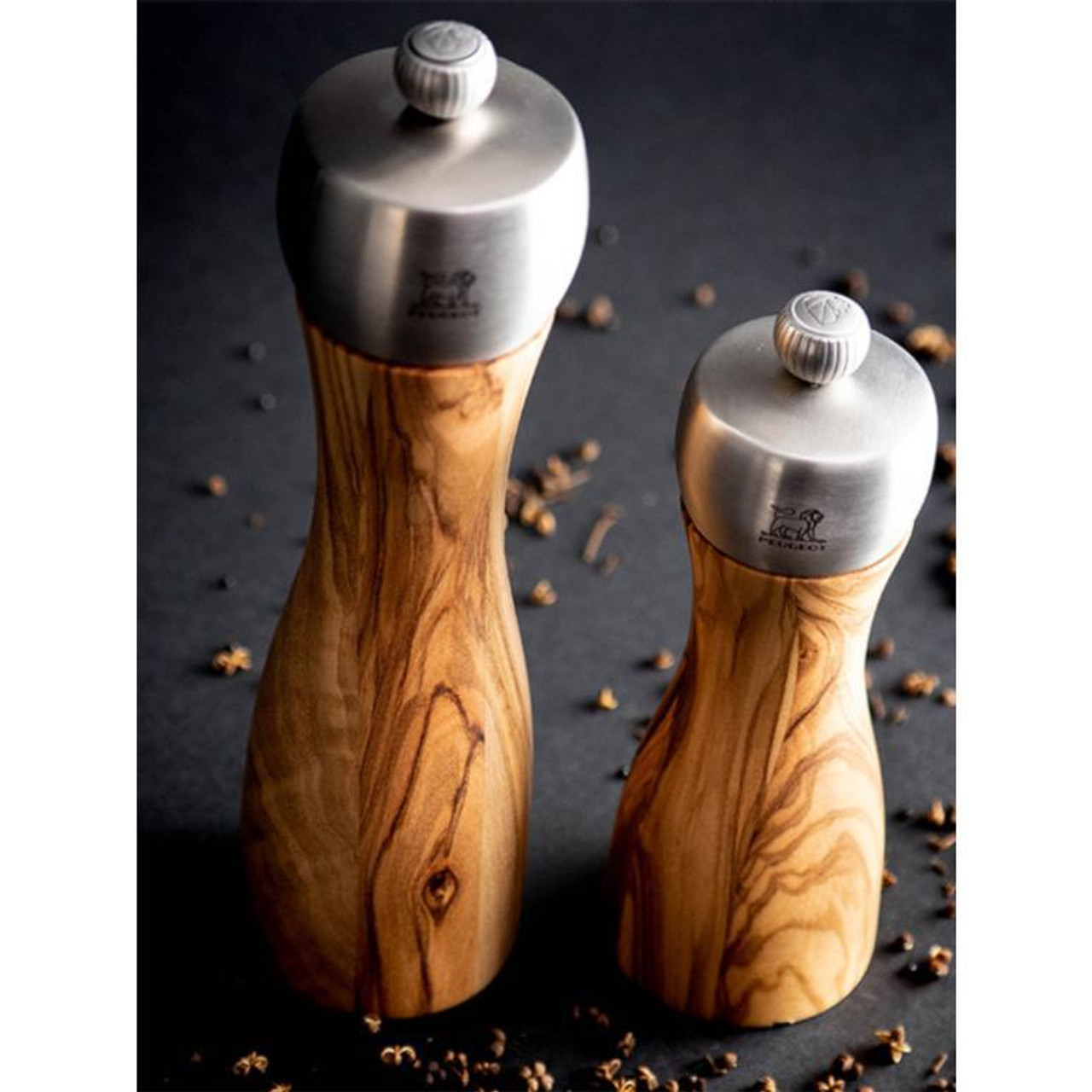 Peugeot Fidji Olivewood Salt & Pepper Mills, 6