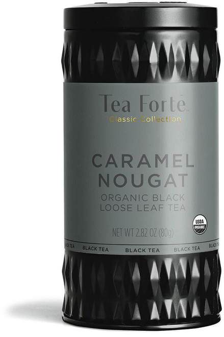 Caramel Nougat Organic Black Loose Leaf Tea Canister
